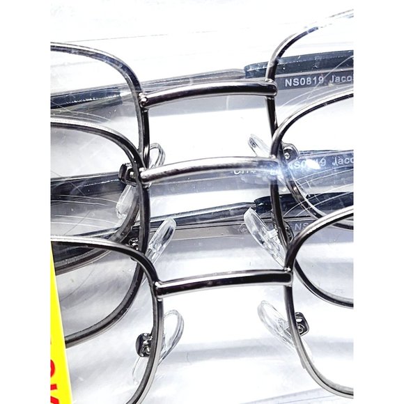 2019 CVS Health 3 Pair Value Pack +1.50 Jacob 2.0 Gun Metal Gray Readers Reading - Picture 7 of 16